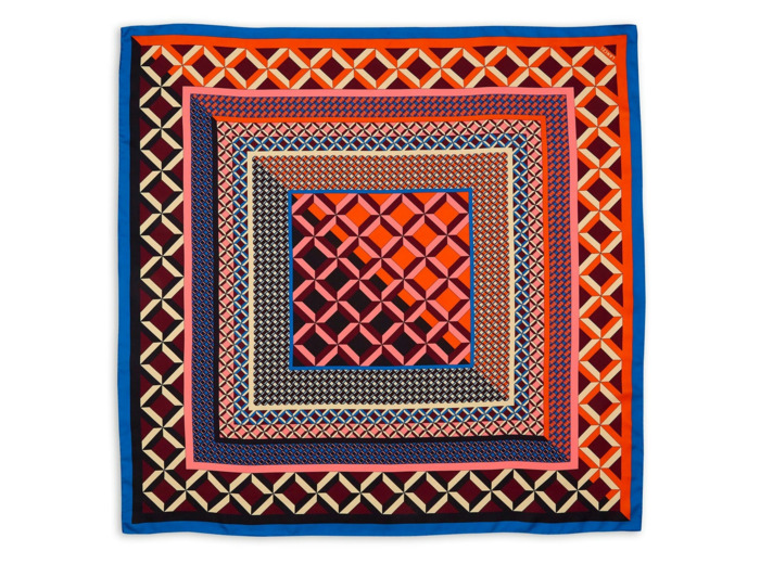 Motif Graphic Duo - Carré - Grand modèle - Twill de soie