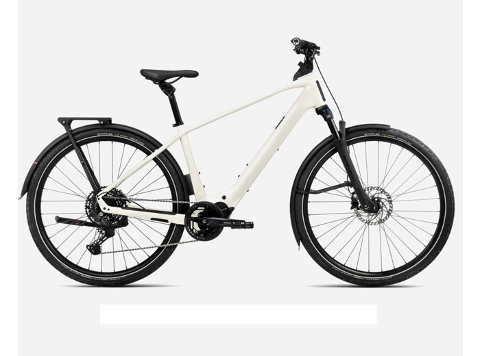Vélo urbain/trekking électrique KEMEN TOUR 20 Blanc Ivoire