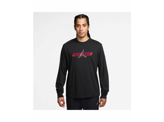 Sweat Homme M J DF SPT GFX LS CREW Noir