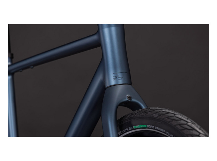 Vélo urbain EDITOR PRO Bleu Minéral/Chrome