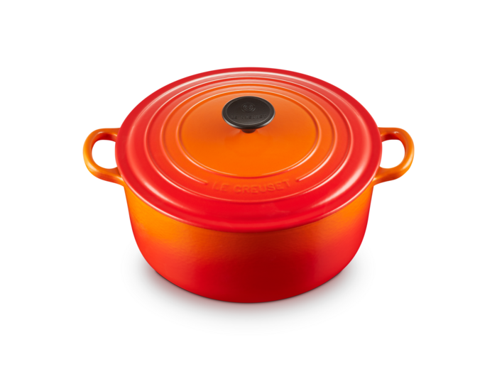 Cocotte ronde 26cm en fonte émaillée volcanique