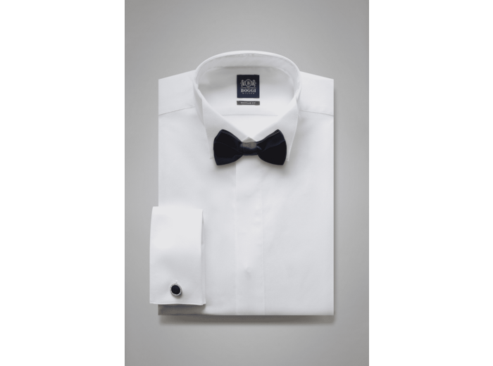Chemise Blanche En Coton Coupe Droite