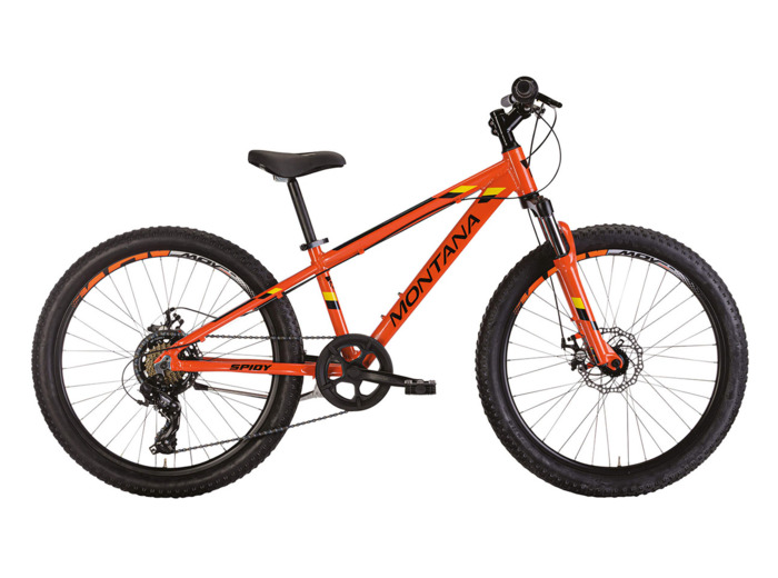 VTT semi rigide Enfant SPIDY 24 CUES 1X9V Orange