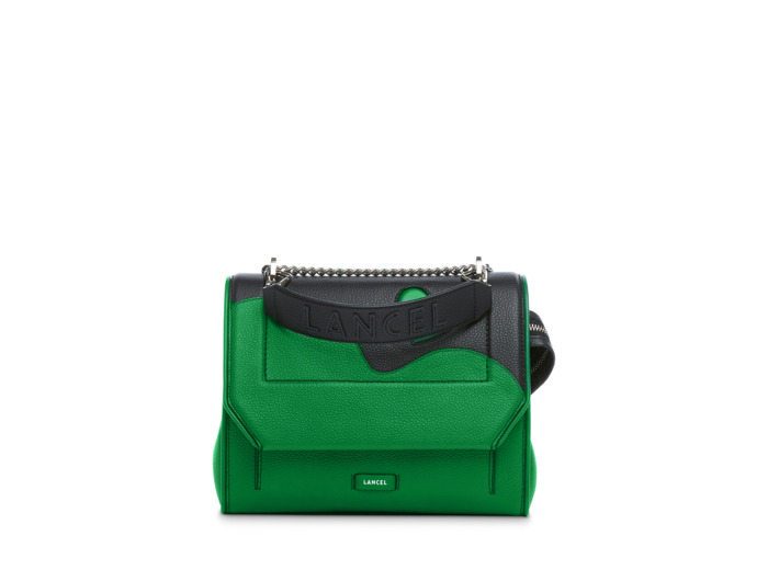 Grand Hôtel de Lancel - Sac rabat avec poignée - Moyen modèle - Cuir grainé détail coeur