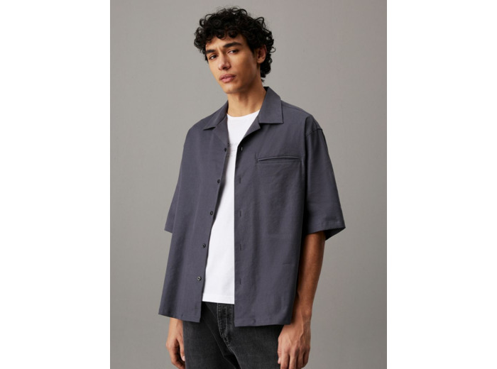CHEMISE À MANCHES COURTES EN LYOCELL DE LIN