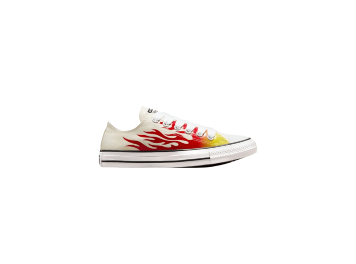 Chuck Taylor All Star Ox Egret/Enamel Red/Fresh Yellow
