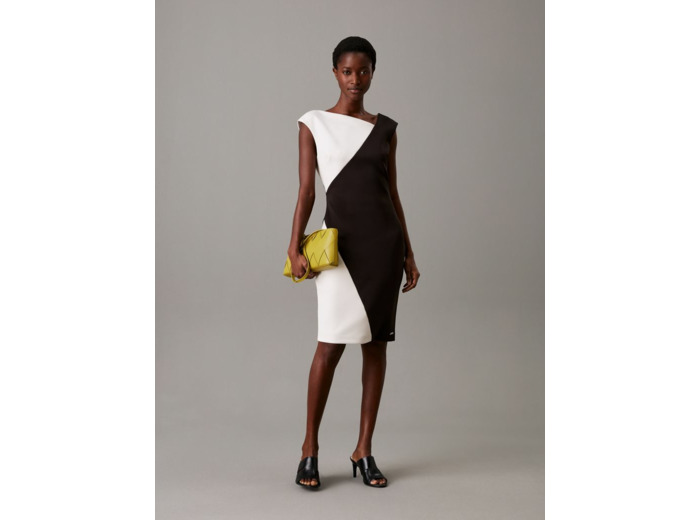 ROBE BODYCON COLORBLOCK EN NEOPRÈNE SCUBA