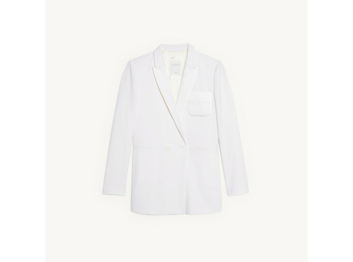 Veste tailleur en lin mélangé