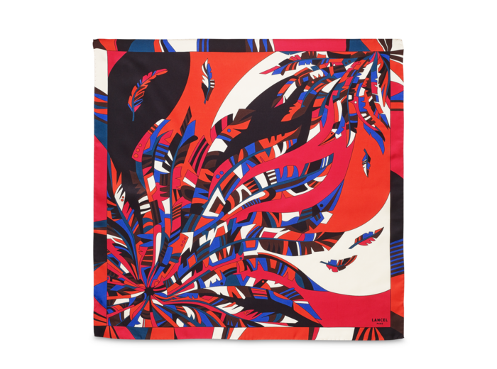 Motif Arabesque - Carré - Petit modèle - Multico Framboise