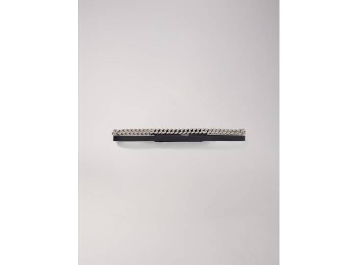 Ceinture double cuir et strass