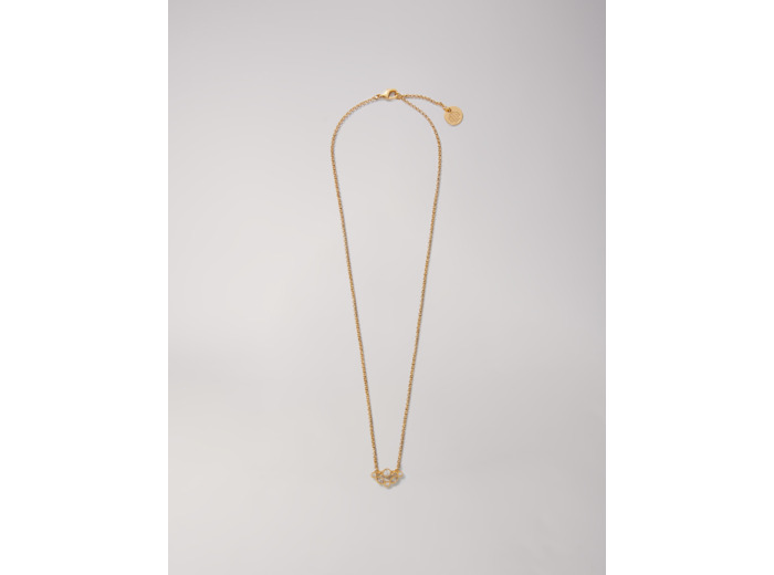 Collier doré orné de strass