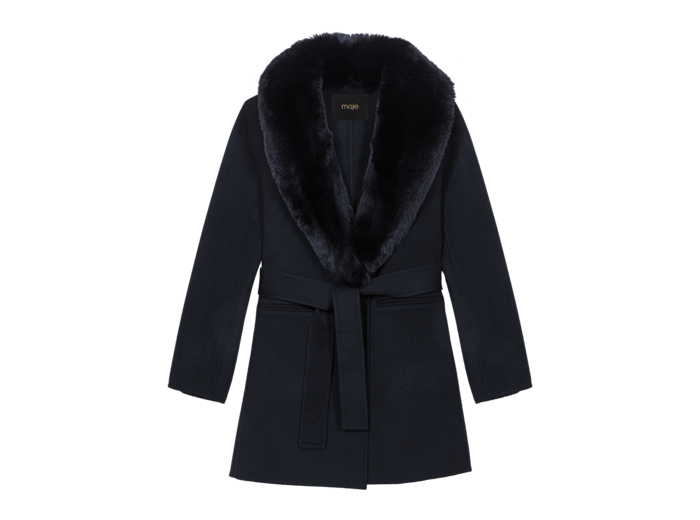 Manteau mi-long double face