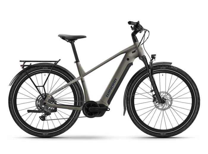 Vélo urbain/trekking électrique YUCATAN X9 HIGH Argent