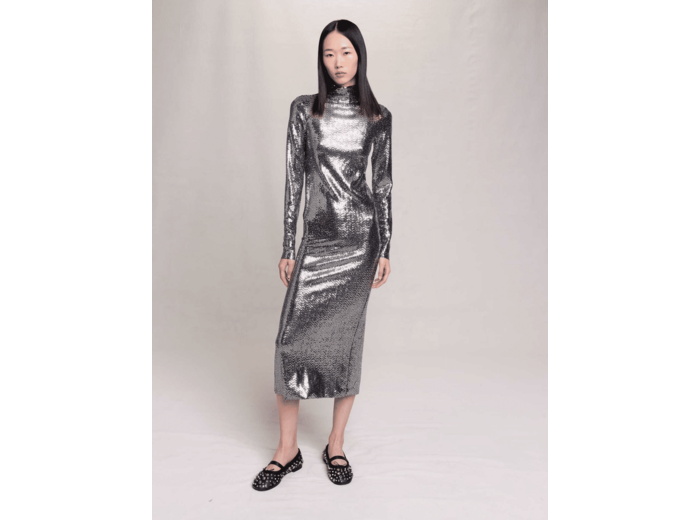 Robe longue glitter