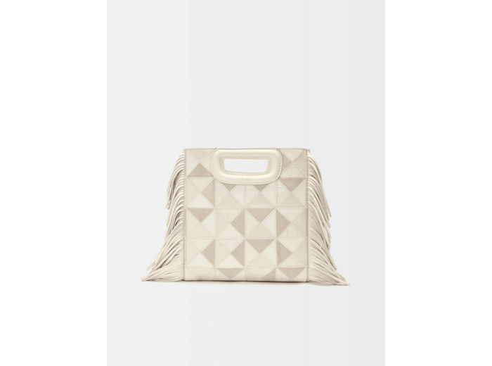 Sac M en cuir à patchs