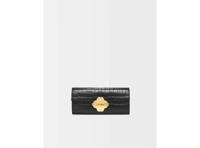 Sac en cuir embossé croco