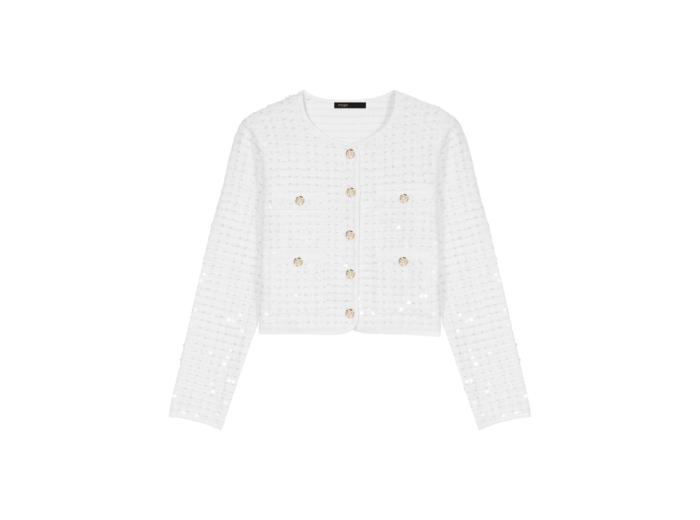 Cardigan en maille à sequins