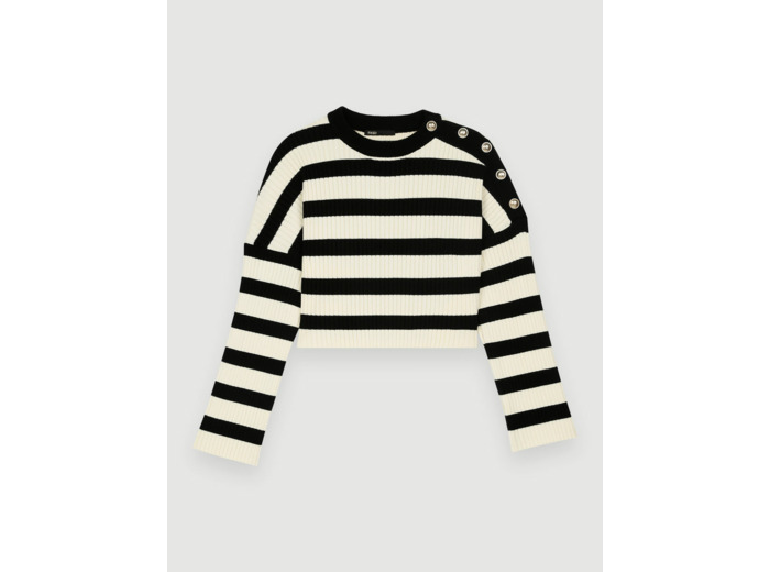 Pull en maille à rayures