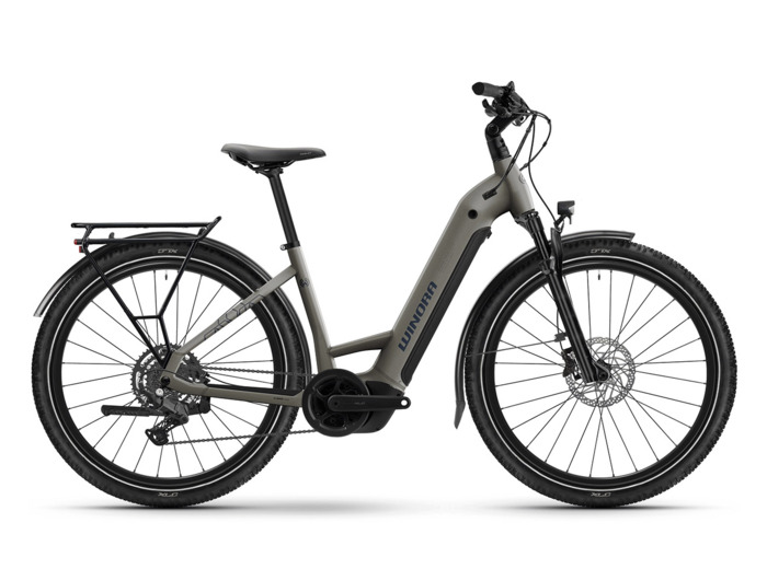 Vélo urbain/trekking électrique YUCATAN X9 LOW Argent