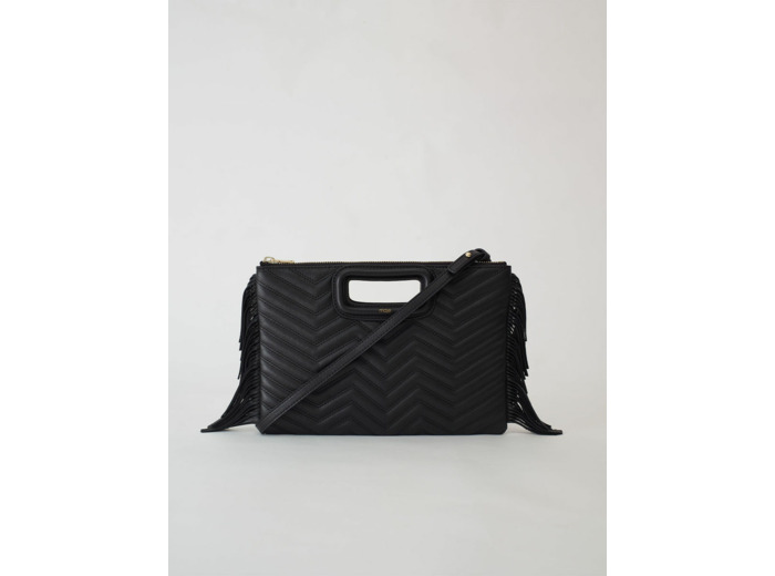 Pochette M en cuir matelassé