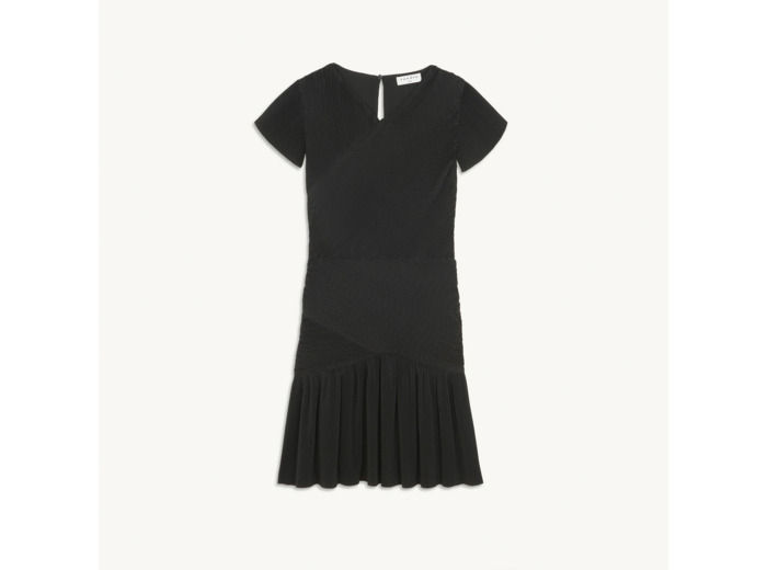 Robe courte plissée