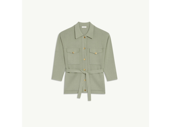 Cardi-coat oversize ceinturé