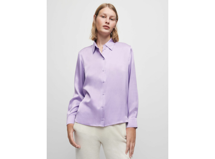 Chemise en satin de soie