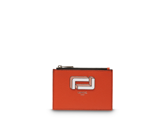 Mia de Lancel - Porte-cartes zippé L - Grand modèle - Cuirs de vachette grainé et lisse