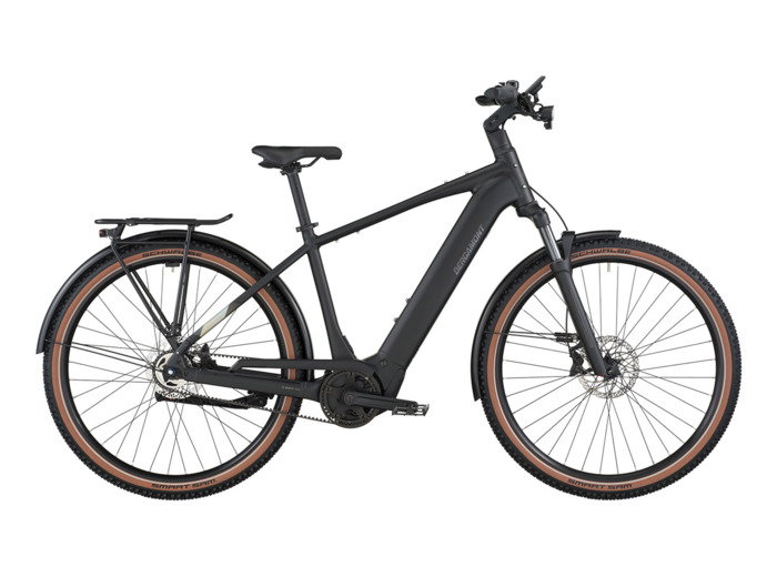 Vélo urbain/trekking électrique E-HORIZON SUV 20 BELT Noir Mat