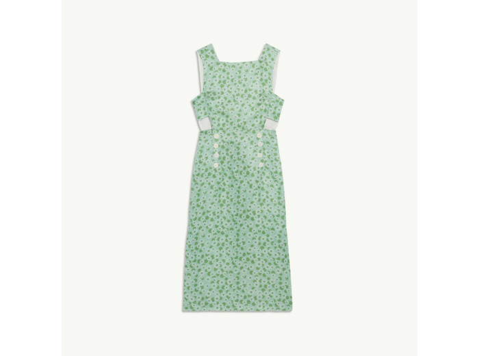 Robe longue imprimée à larges bretelles