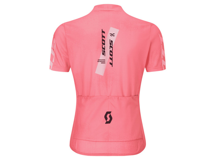 Maillot manches courtes Enfant JUNIOR Rose Digital/Blanc