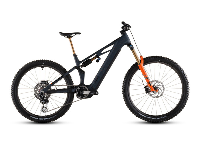 VTT tout suspendu électrique STEREO HYBRID ONE77 HPC SLT 800 Bleu Nuit