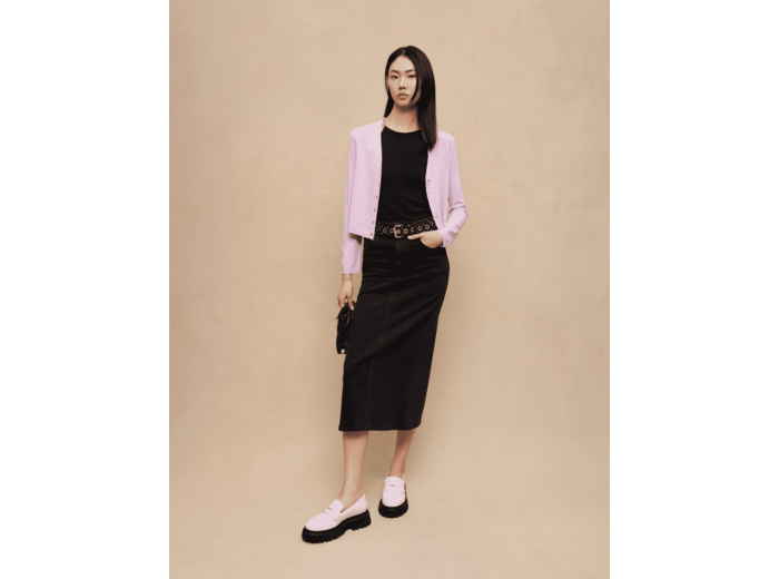 Cardigan court en maille