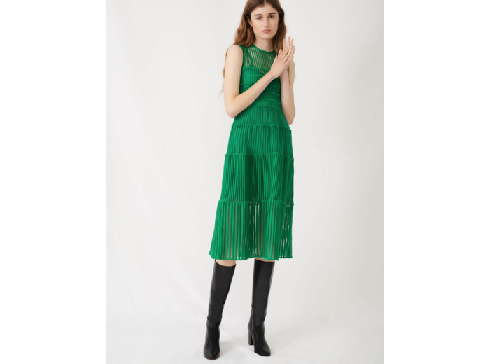 Robe en matière fantaisie