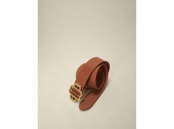 Ceinture logo Clover en cuir