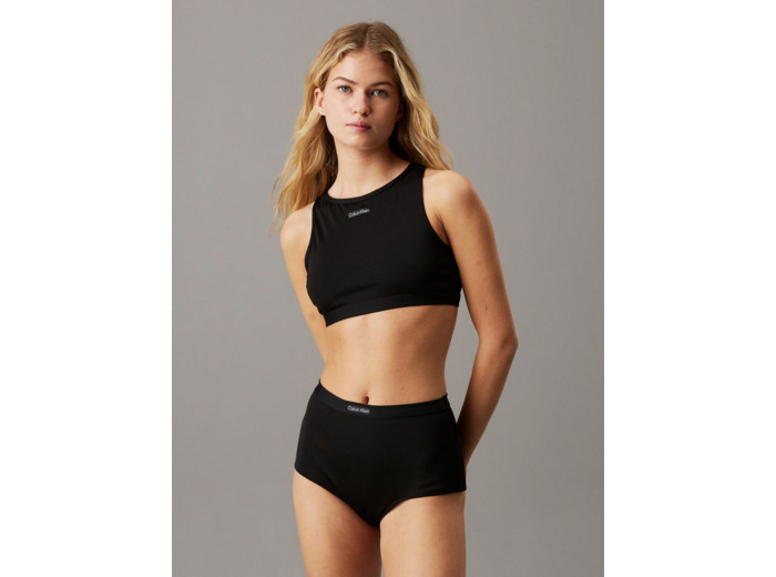 HAUT DE MAillot DE Bain COURT À COL HAUT