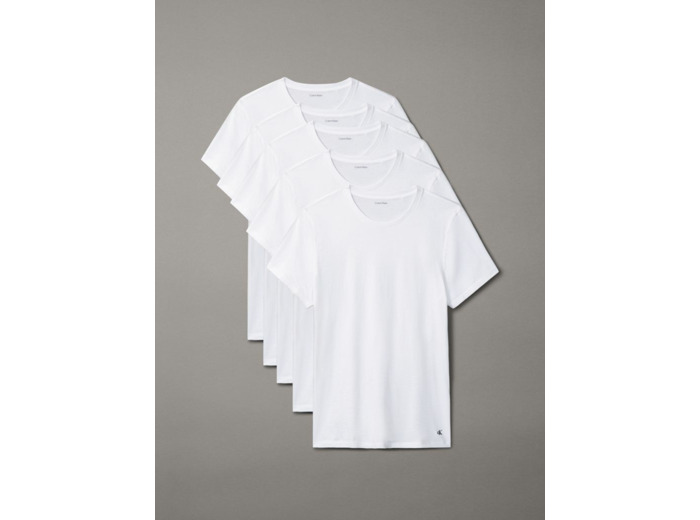 T-SHIRT EN COTON À MANCHES COURTES COL ROND - PACK DE 5