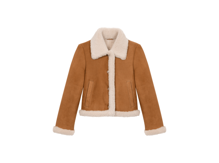 Manteau fourré effet mouton