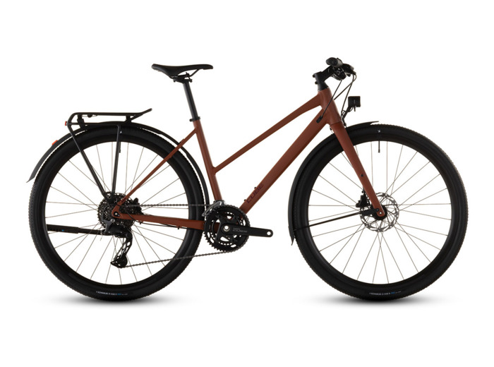 Vélo trekking NULANE RACE FE Ambre/Noir