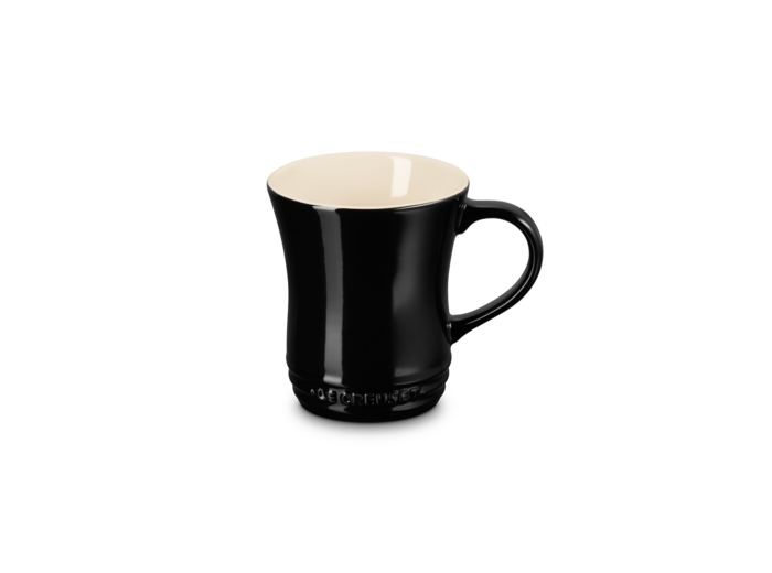 Mug à thé en céramique 290ml noir brillant