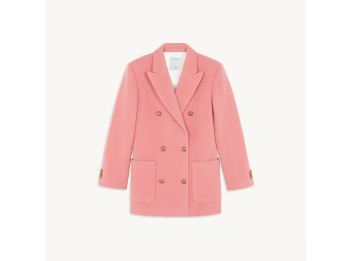 Manteau caban au boutonnage croisé