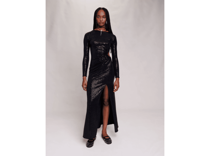 Robe longue pailletée