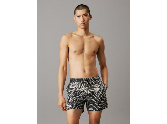 SHORTS DE BAIN IMPRIMÉS MOYENS AVEC CORDON DE SERRAGE