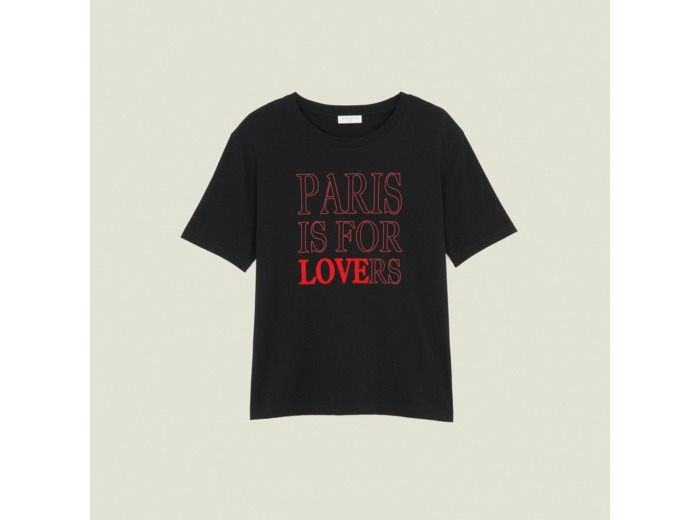 T-shirt en coton avec inscriptions