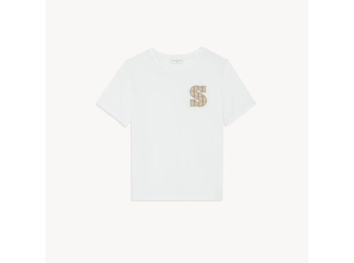 T-shirt en coton à patch S