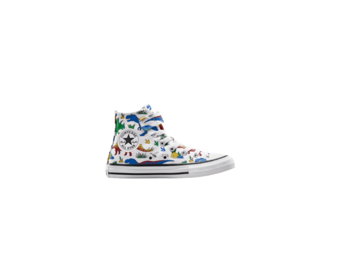 Chuck Taylor All Star 1V Hi White/Totally Blue/Enamel Red