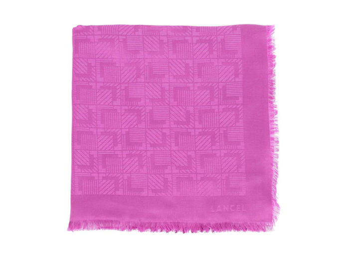 Motif Guilloché - Châle - 60% soie et 40% laine