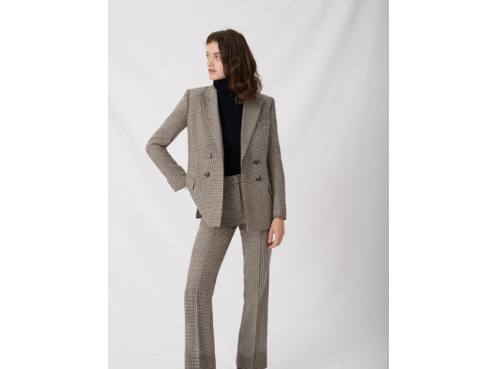 Veste de costume à carreaux