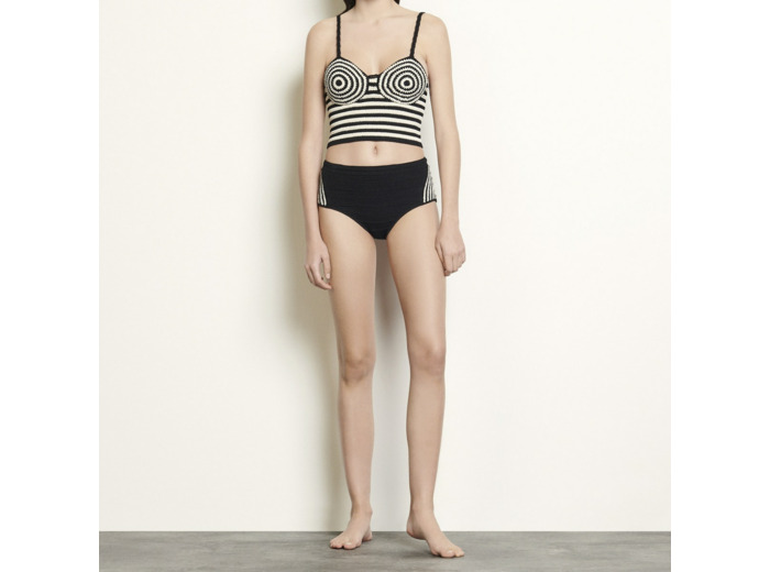 Short culotte en crochet bicolore