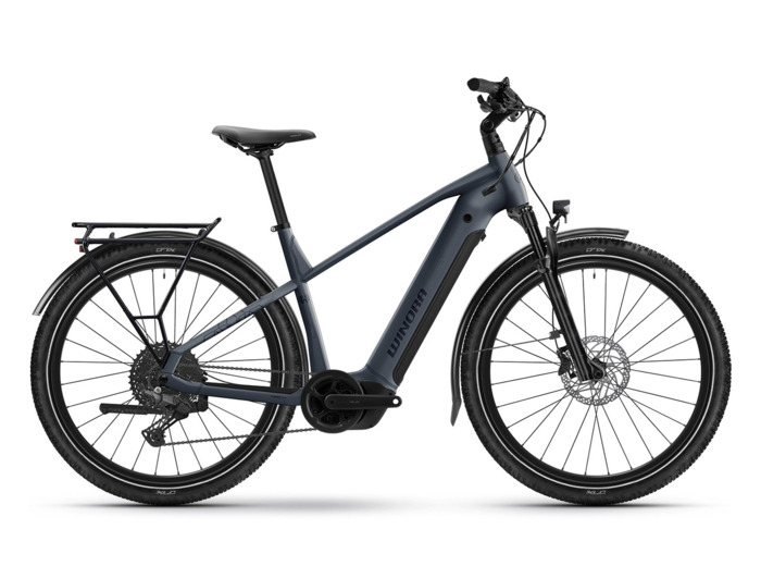 Vélo urbain/trekking électrique YUCATAN X10 HIGH Bleu Pigeon